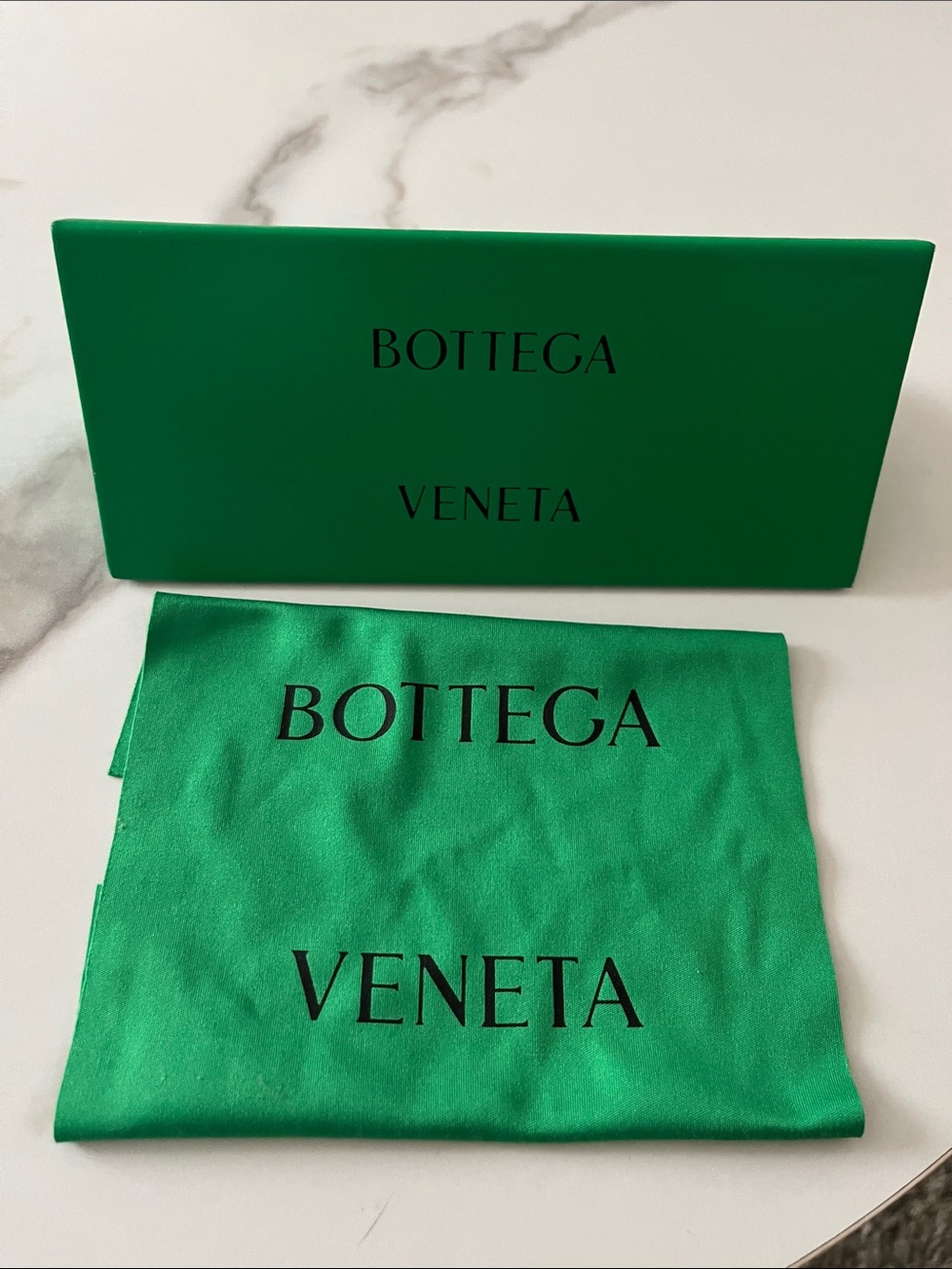 Bottega Veneta Emerald Green Box and Dust Bag Set